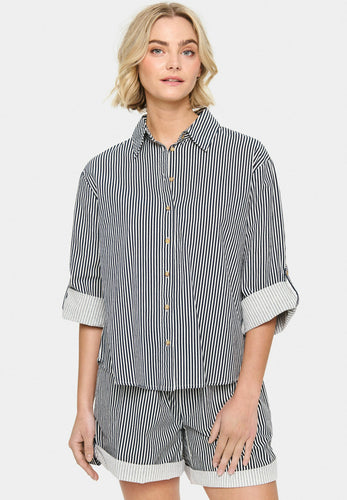 SAINT TROPEZ Zalinda Stripe Shirt
