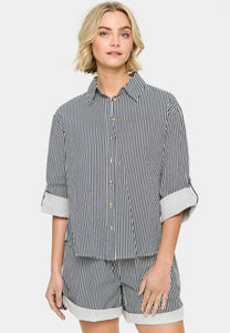 SAINT TROPEZ Zalinda Stripe Shirt