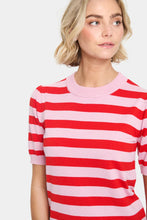 Laden Sie das Bild in den Galerie-Viewer, SAINT TROPEZ Mila SS Stripe Pullover