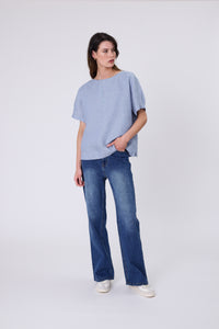 MARLOW Sable Linen Top