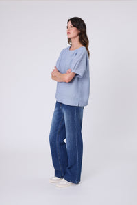 MARLOW Sable Linen Top