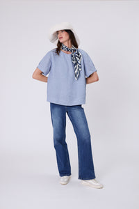 MARLOW Sable Linen Top