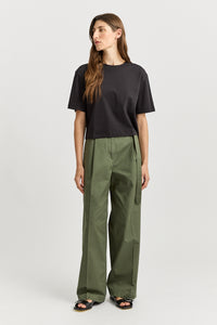 TOORALLIE Relaxed Crop Tee