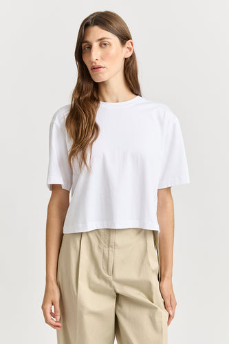 TOORALLIE Relaxed Crop Tee