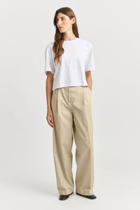 TOORALLIE Relaxed Crop Tee