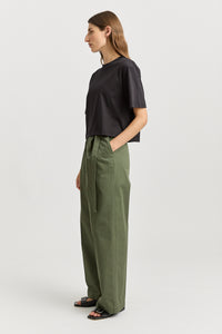 TOORALLIE Relaxed Crop Tee
