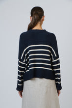 Load image into Gallery viewer, OJ V Neck Striped Cardigan