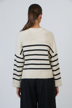 Load image into Gallery viewer, OJ V Neck Striped Cardigan