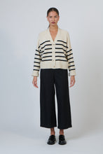 Load image into Gallery viewer, OJ V Neck Striped Cardigan