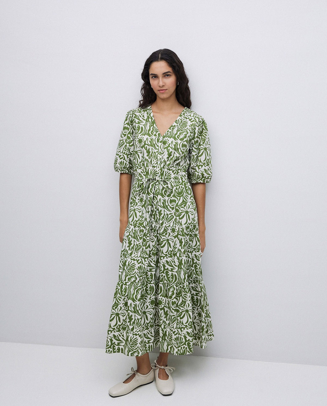 YERSE Anemone Floral Dress